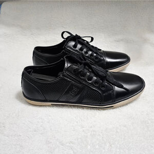 Kenneth Cole Unlisted Men's Shiny Crown Sneaker size 9.5M black, leather